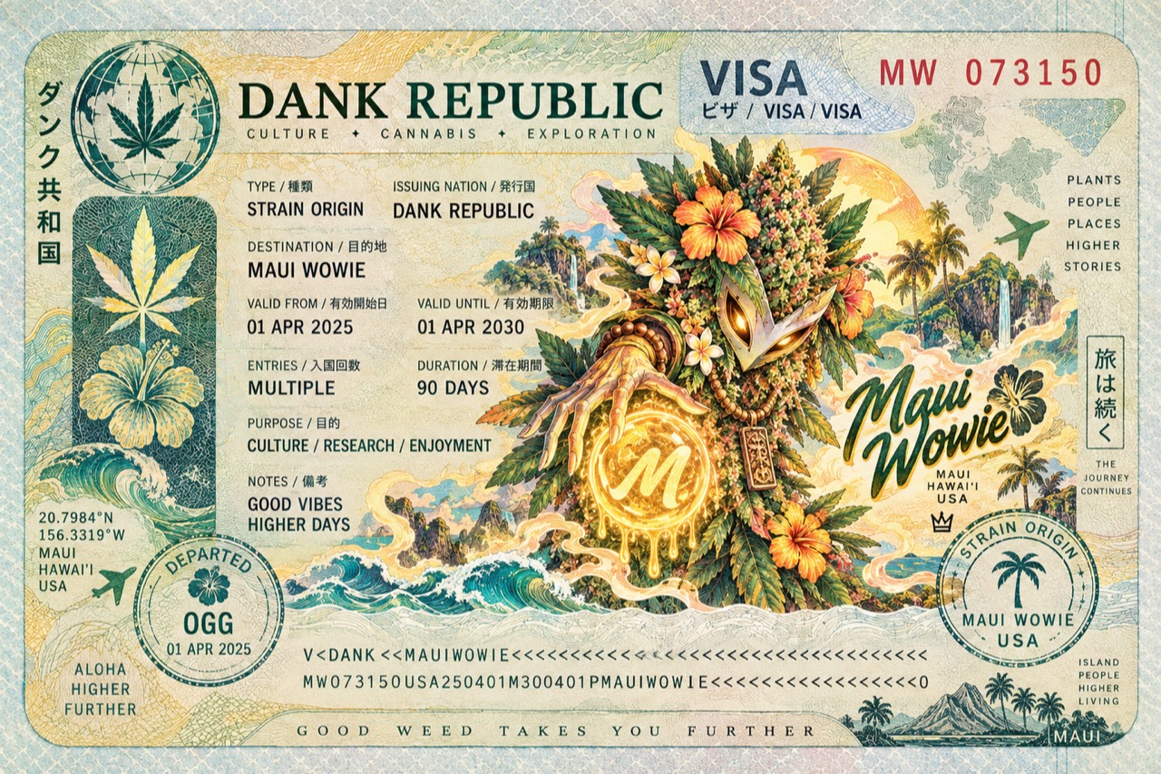 Official Maui Wowie Dank Republic visa